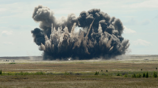 Под Воронежем взорвали 67 артиллерийских снарядов