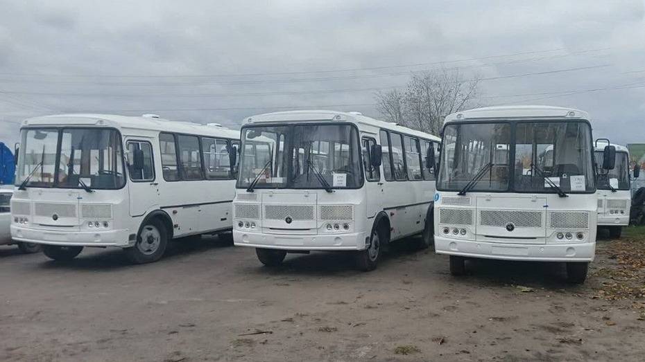 Россошанский район получил 7 новых автобусов для перевозки пассажиров