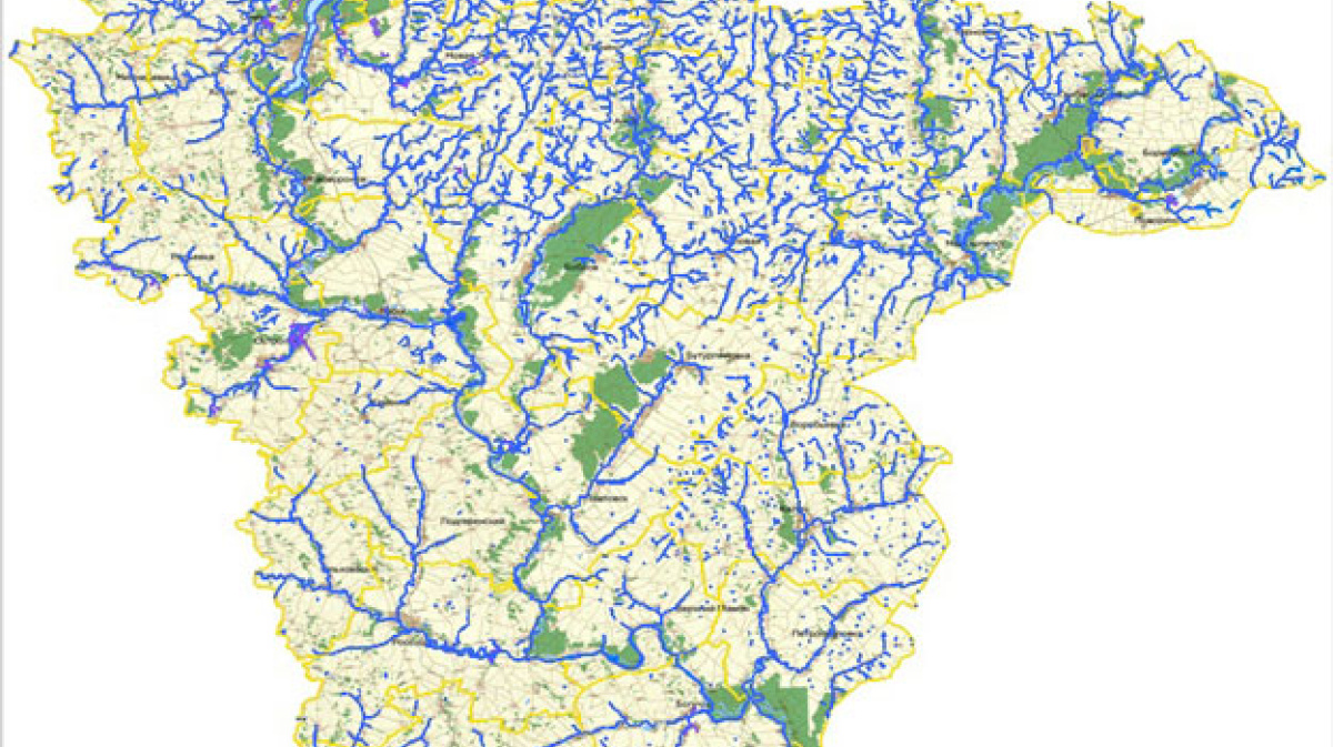 Карта рек воронежской области