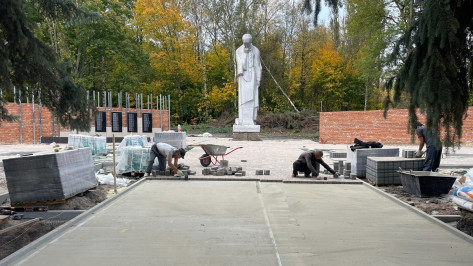 В нижнедевицком селе Нижнее Турово реконструируют памятник «Скорбящая мать»