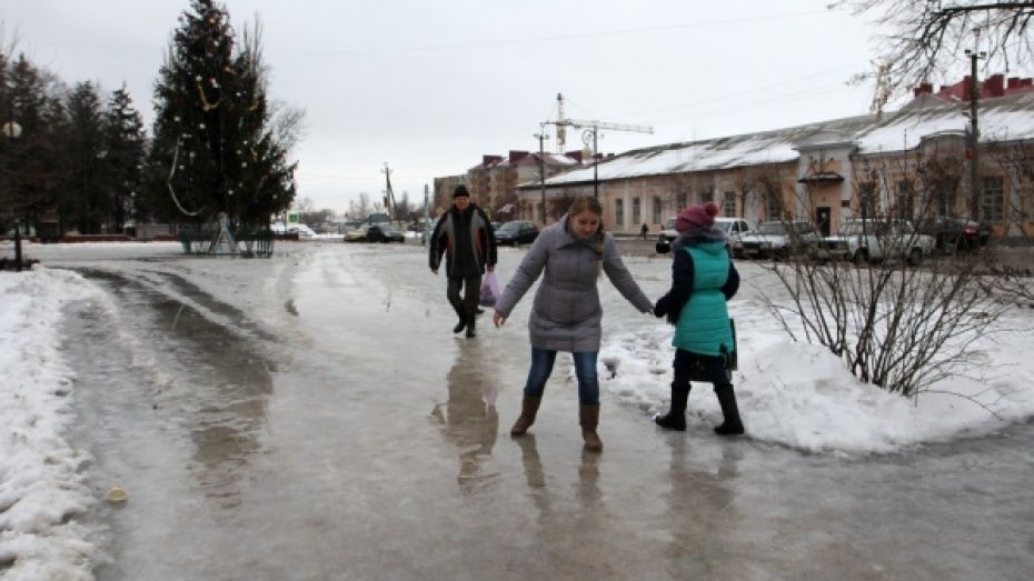 В Воронежской области 1150 человек пострадали из-за гололеда