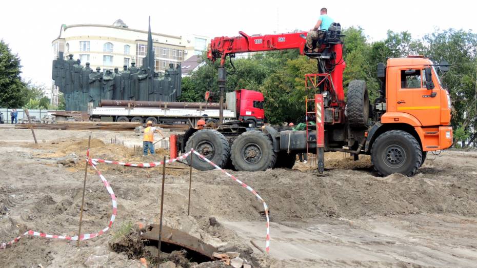 Основные работы на площади Победы в Воронеже завершат в ноябре 2019 года