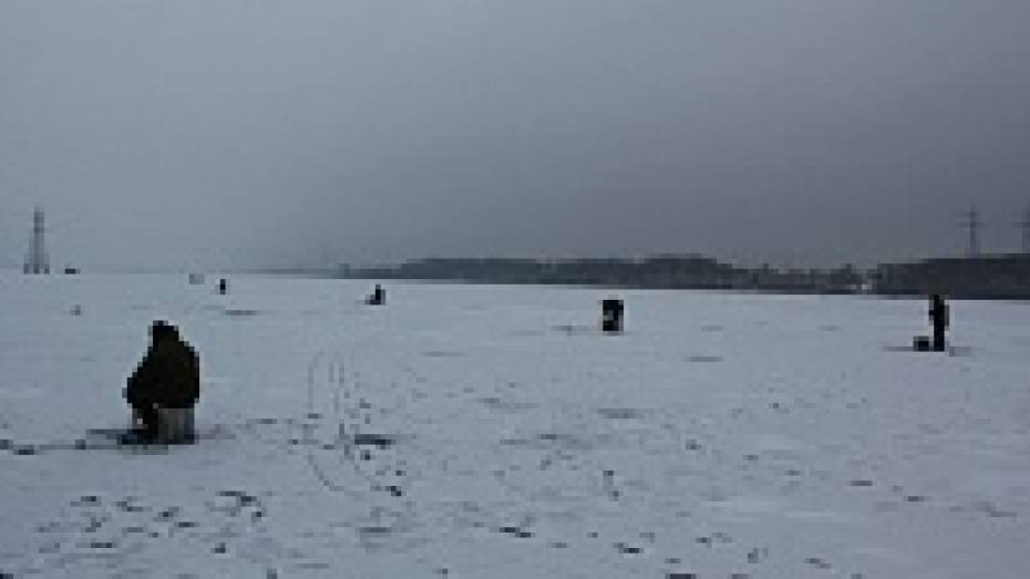 На воронежском водохранилище крепкий лед образуется в середине января 