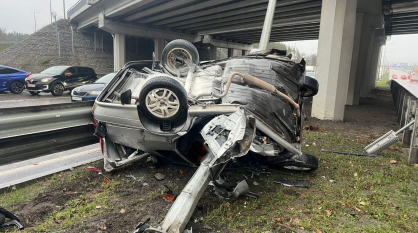 Воронежцам рассказали подробности ужасного ДТП на Остужевской развязке: пострадал водитель автомобиля