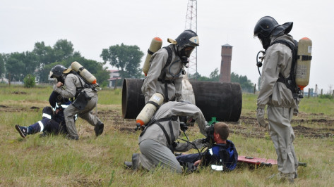 В Семилуках газовики и спасатели устранили «аварию» во время учений