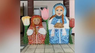 В воробьевском селе Лещаное установили арт-объект «Матрешки»