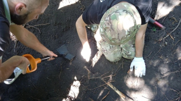 Боевое захоронение двух красноармейцев обнаружили под Воронежем