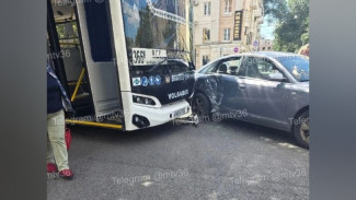 В Воронеже столкнулись автобус №366В и Audi: пострадал 4-летний мальчик