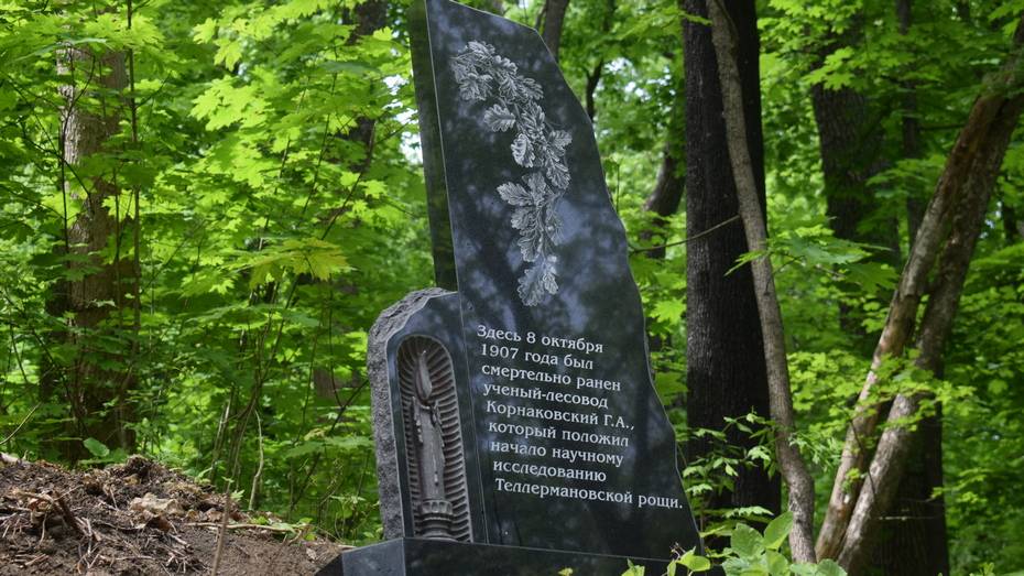 Памятный знак лесоводу Григорию Корнаковскому открыли в Грибановском районе