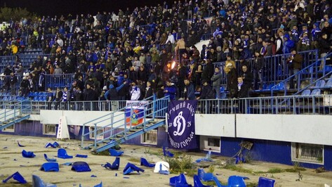 КДК закрыл фан-сектор стадиона в Воронеже после беспорядков на матче с «Динамо»