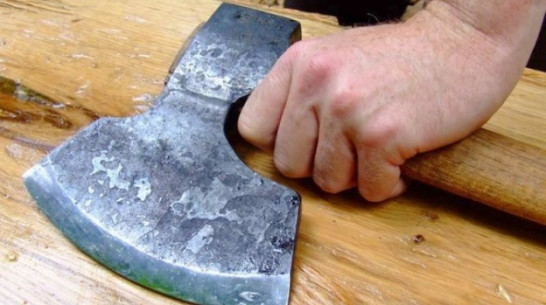 Жительница Нижнедевицка набросилась с топором на полицейского