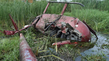 После падения вертолета под Воронежем без электричества остались жители двух сел