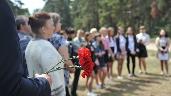 Жительница Воронежской области поблагодарила губернатора за установку памятника на могиле ветерана войны