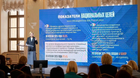 Коллективу министерства культуры Воронежской области объявлена благодарность федерального министра