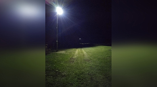 В острогожском селе Русская Тростянка установили 76 новых фонарей