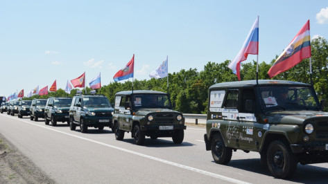 В Воронежскую область прибыл автопробег «Дорогами победителей»