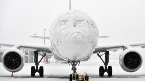 Два самолета из Москвы из-за метели кружили над аэропортом Воронеж 40 минут  