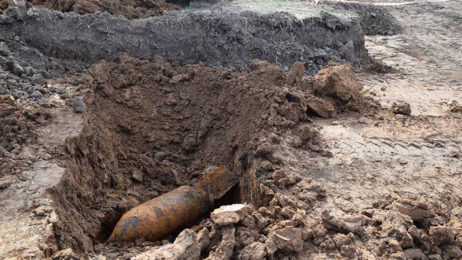 В Семилукском районе нашли авиационную бомбу весом 100 кг