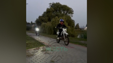 Под Воронежем мотоциклисты гоняют по дорожкам парка среди гуляющих детей: видео