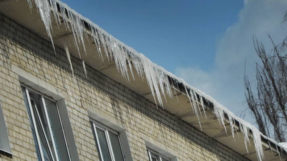 Губернатор Воронежской области поручил очистить крыши от наледи