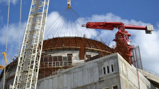 На Нововоронежской АЭС начали монтаж второго яруса купола энергоблока №7