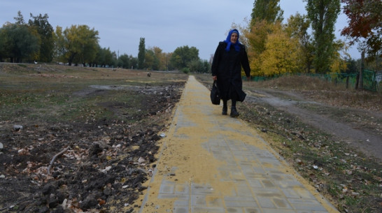 В нижнедевицком селе  проложили тротуары