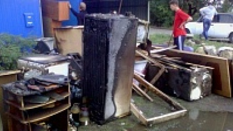 В Терновском районе многодетная семья лишилась имущества из-за шаровой молнии