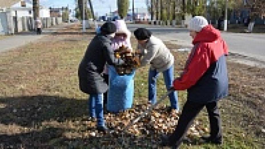 1200 поворинцев приняли участие в осеннем субботнике