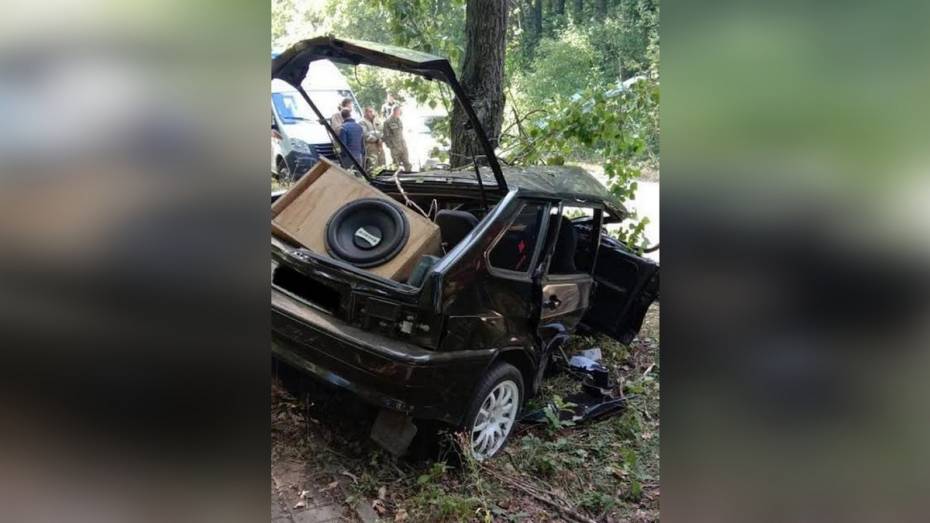 «Лада» на большой скорости врезалась в дерево под Воронежем: водитель погиб на месте