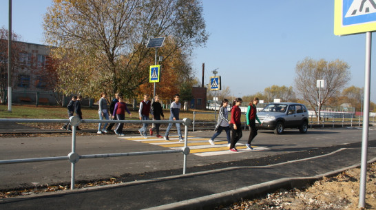 В Каменском районе в 3-х селах у школ оборудовали пешеходные переходы