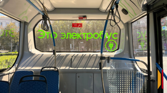 В Воронеже вандалы повредили электробус на маршруте №83