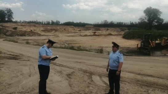Под Воронежем возбудили дело о хищении песка на 24 млн рублей