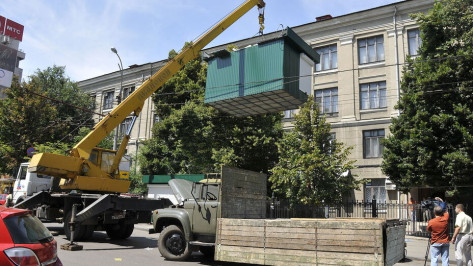 В Воронеже к списку подлежащих демонтажу в сентябре киосков добавилось 16 объектов