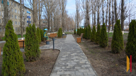 В Россоши бульвар на улице 9 Января благоустроили в рамках федерального проекта