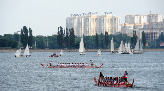 В Воронеже в день ВМФ определили победителей Петровской регаты