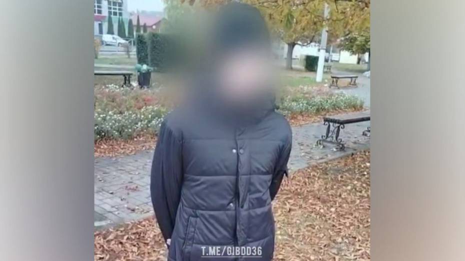 В Воронежской области подросток попался полицейским после хвастливого видео