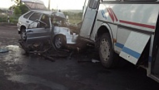 В  Семилуках столкнулись «ВАЗ-21144» и воронежская маршрутка