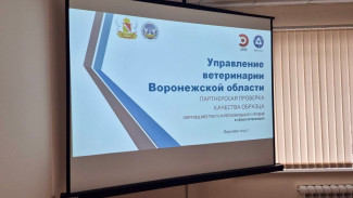 Управление ветеринарии Воронежской области защитило статус образца сразу двух уровней - местного и регионального