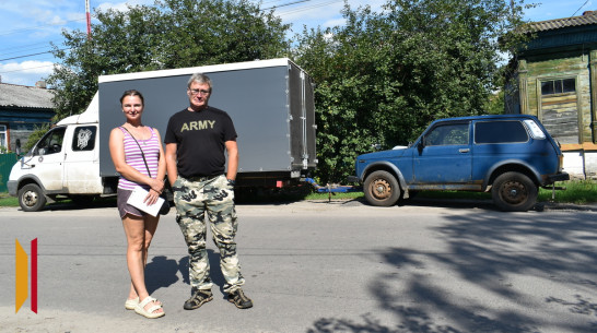 Борисоглебские волонтеры отвезли бойцам СВО «Ниву» и гуманитарный груз