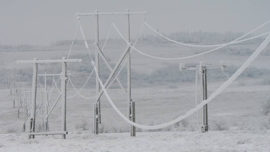 В Воронежской области восстановили нарушенное из-за снегопада электроснабжение