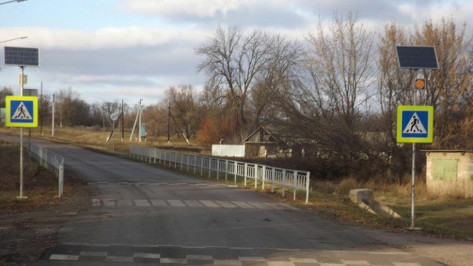 В Калачеевском районе в 2-х селах у школ оборудуют пешеходные переходы