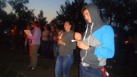Лискинцы приняли участие в областной  патриотической акции «Венок памяти»