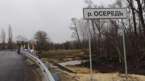 Мост через реку Осередь в Воронежской области закрыли на ремонт