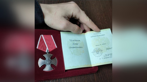 Выпускника воронежской Военно-воздушной академии наградили орденом Мужества за подвиг