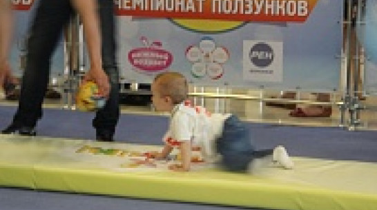 В Воронеже 140 малышей соревновались на чемпионате ползунков