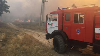 МЧС: на полигоне «Погоново» в Воронежской области 4-й час горит сухая трава