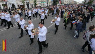 В День Победы 73 тыс воронежцев вышли на проспект Революции