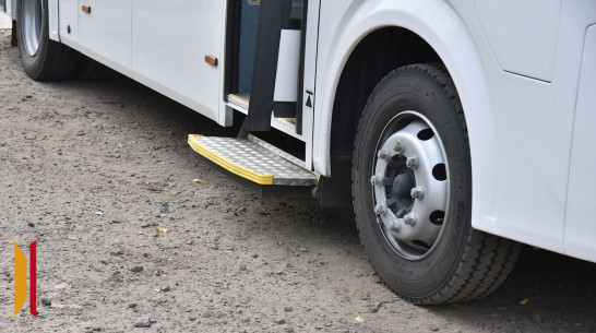 Под Воронежем загорелся маршрутный автобус