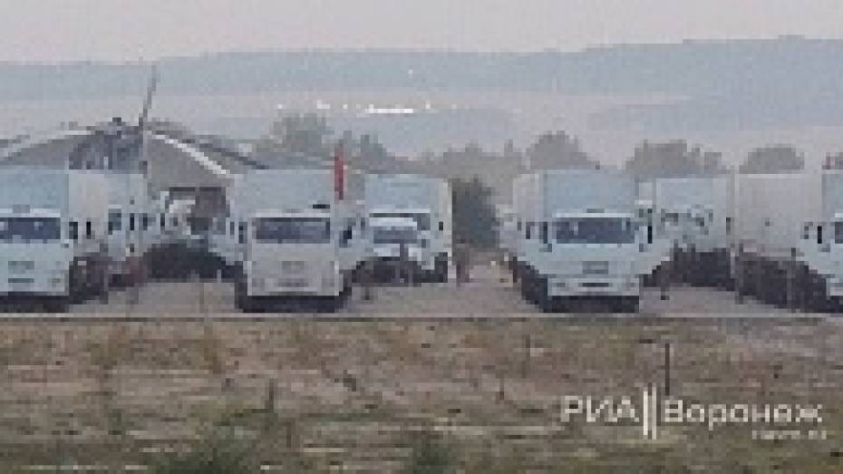«Белый конвой» гуманитарной миссии на Украину останется в Воронеже на ночь
