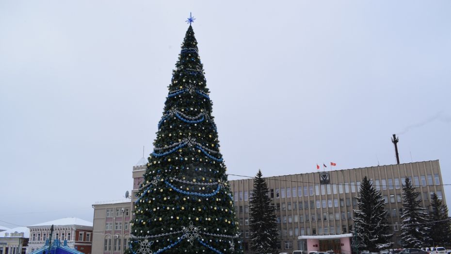 В Борисоглебске установили елку за 2,3 млн рублей